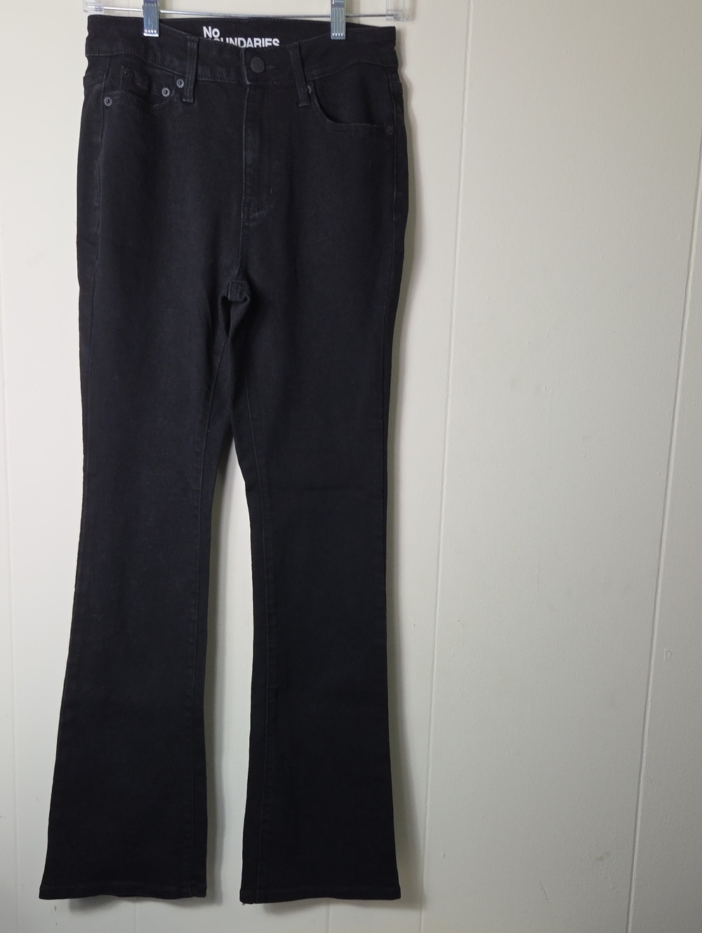 No Boundaries Black Flare Wide-Leg Jeans